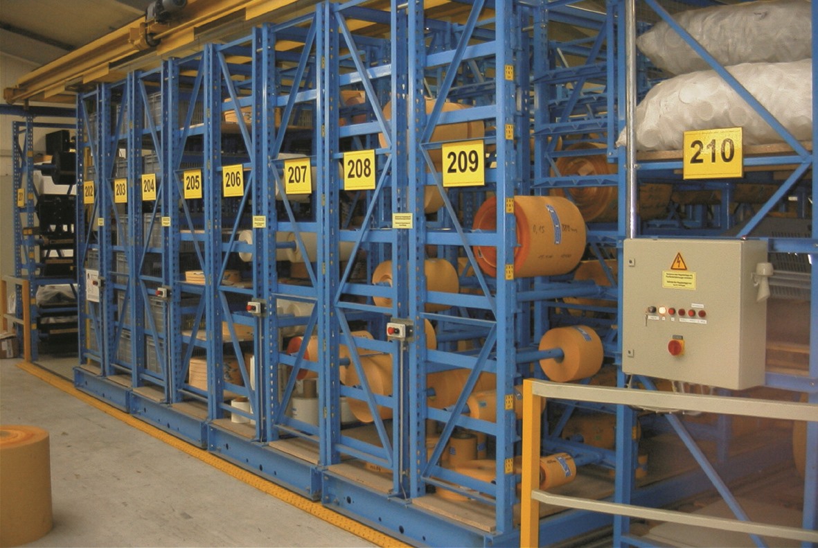 Produktionsnahes Spezialpapierrollenlager